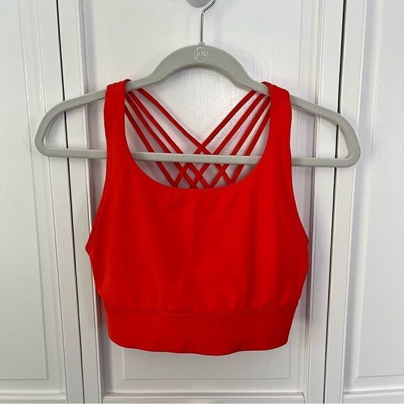 Threads 4 Thought Women’s Strappy Sports Bra Goji Color Size Medium - Picture 3 of 14